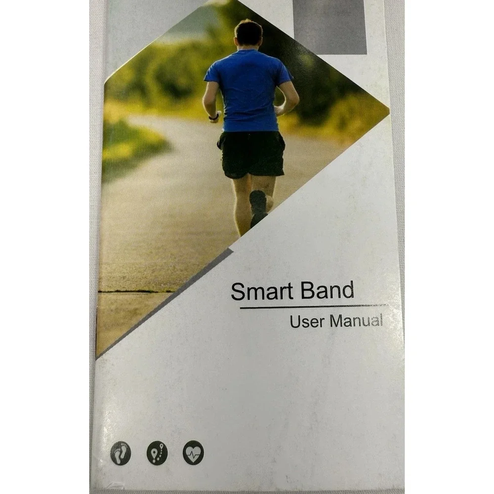 BAND Smart Bracelet Bluetooth Fitness Tracker‎ Black NIB Heart Rate Monitor +